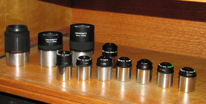 Rabbit Valley Observatory's Orthoscopic eyepieces