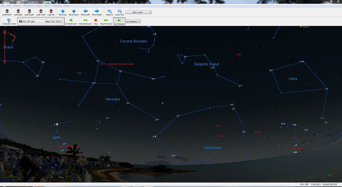 TheSky star chart