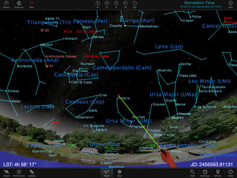 TheSky star chart